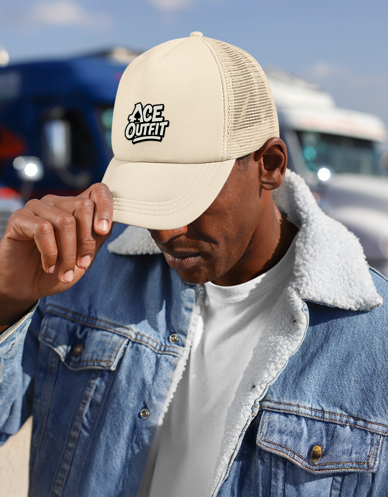 CASQUETTE PERSONNALISÉE EN MAILLE DE COTON ET POLYESTER