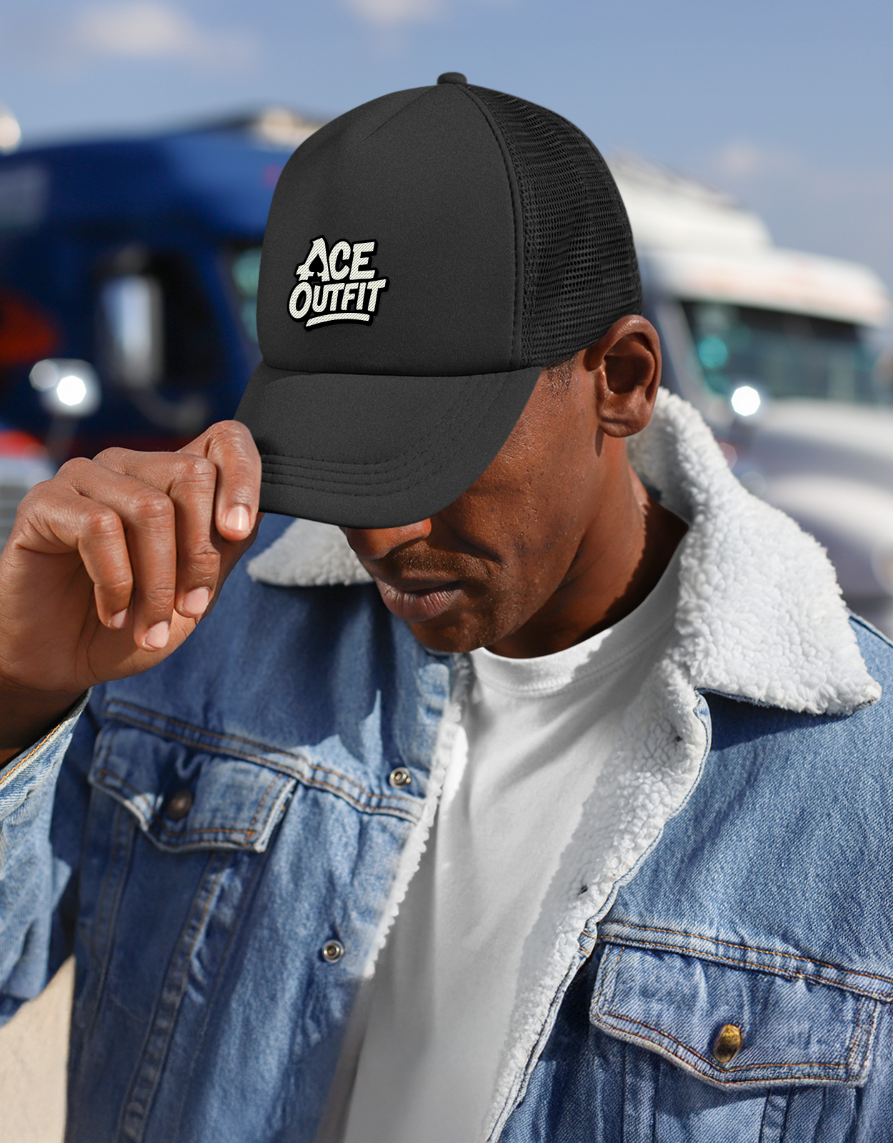 CASQUETTE PERSONNALISÉE EN MAILLE DE COTON ET POLYESTER