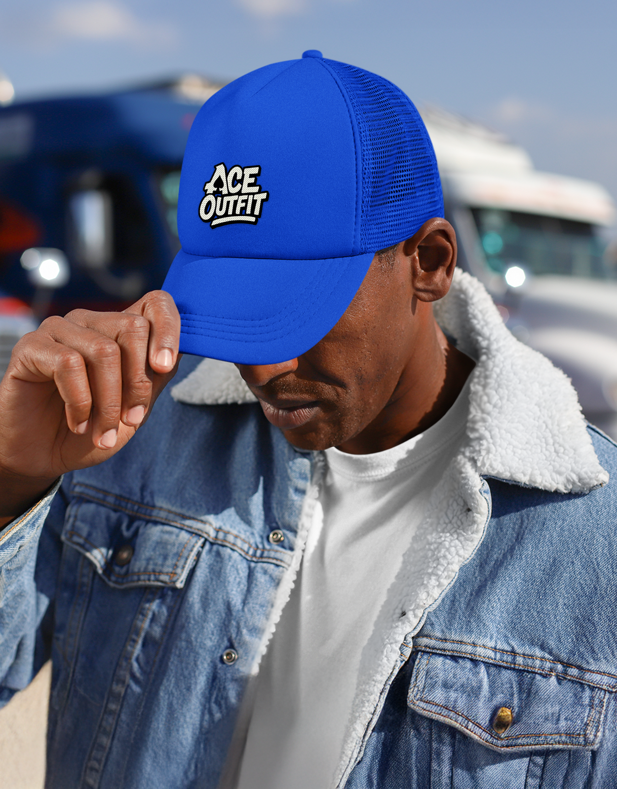 CASQUETTE PERSONNALISÉE EN MAILLE DE COTON ET POLYESTER
