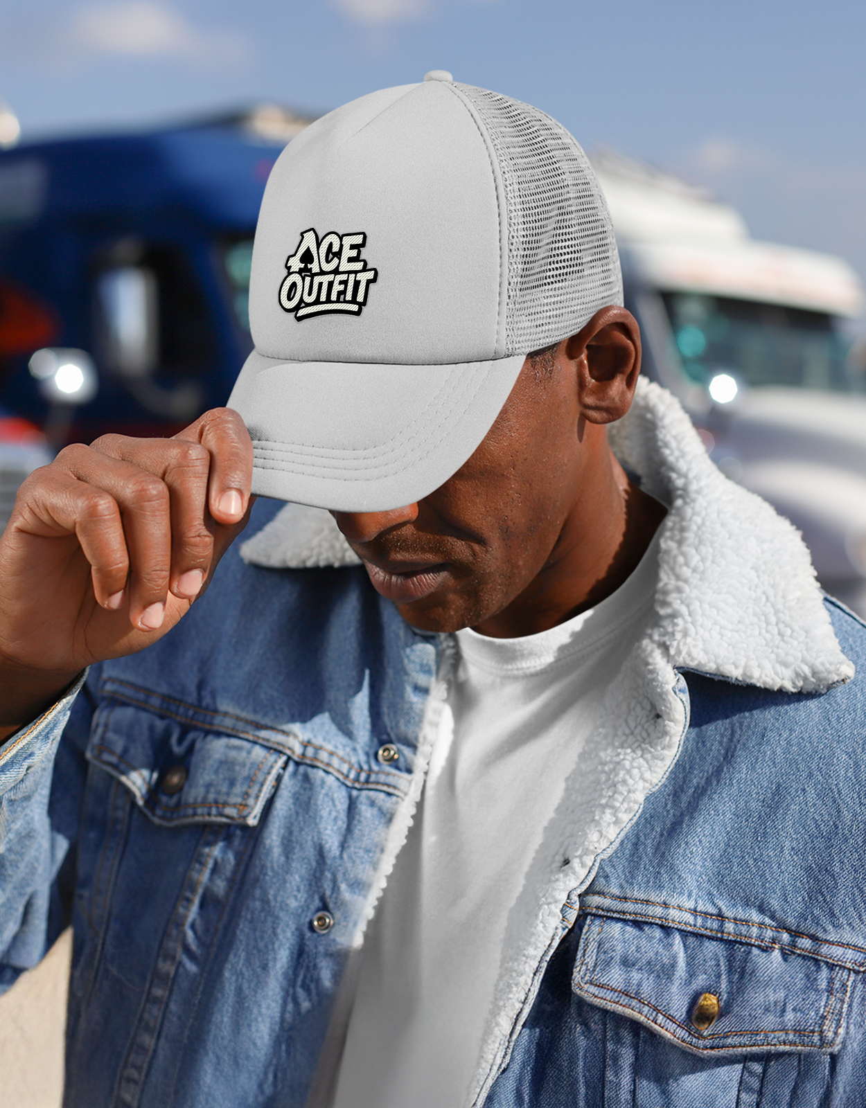 CASQUETTE PERSONNALISÉE EN MAILLE DE COTON ET POLYESTER