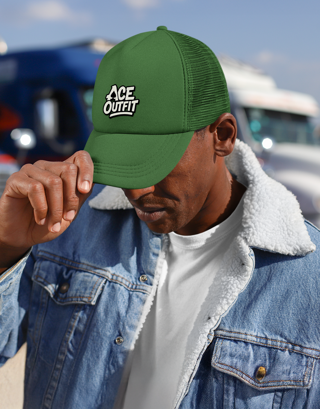 CASQUETTE PERSONNALISÉE EN MAILLE DE COTON ET POLYESTER