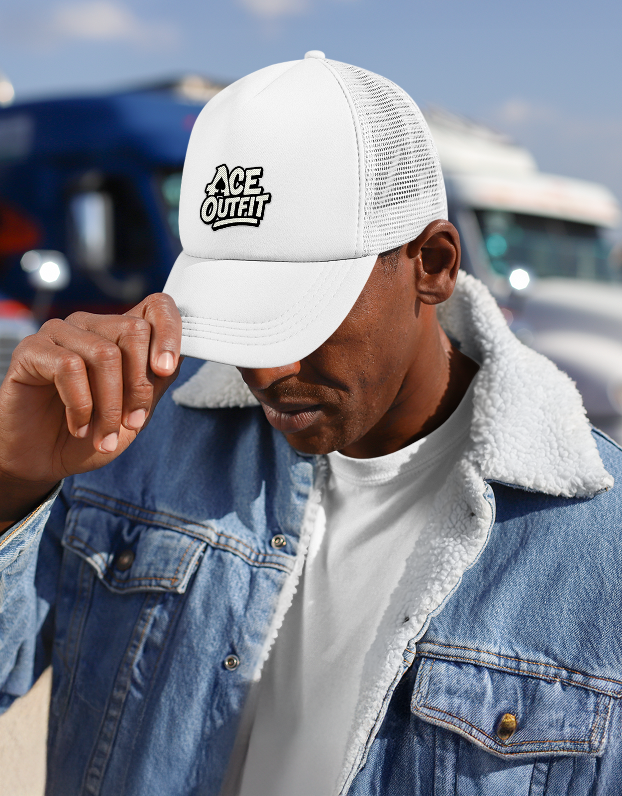 CASQUETTE PERSONNALISÉE EN MAILLE DE COTON ET POLYESTER